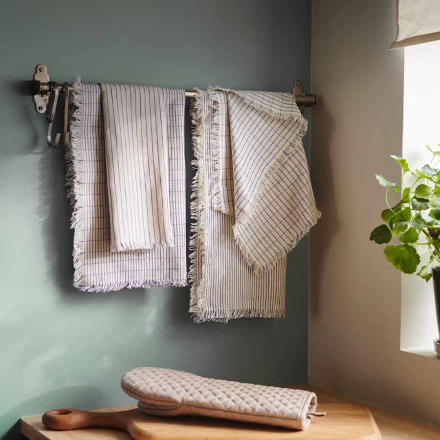 ست 4 عددی دستمال آشپزخانه ایکیا مدل IKEA VALVARDAD